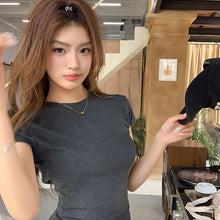 画像をギャラリービューアに読み込む, バックレースアップセットアップ ワンピース風トップス + ロングスカート 着痩せ カジュアル