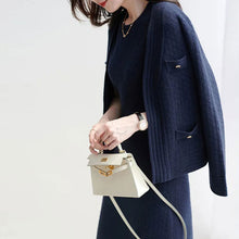 画像をギャラリービューアに読み込む, 気質アップニット2点セットノースリーブニットワンピース&ニットカーディガンセットアップ