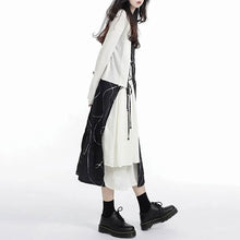 画像をギャラリービューアに読み込む, カジュアルキャミワンピース重ね風カジュアルワンピースストライプ柄調節可能