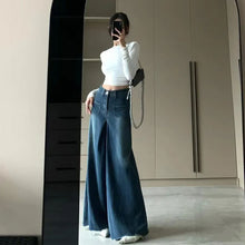 画像をギャラリービューアに読み込む, 大振り子デニムパンツジーンパンツガウチョボトムス