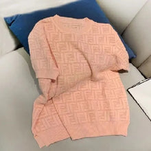 画像をギャラリービューアに読み込む, シンプルコーデニット半袖トップス3カラー選択