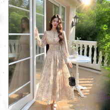 画像をギャラリービューアに読み込む, 花柄ウエストゴムデートワンピース