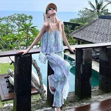 画像をギャラリービューアに読み込む, ストライプ配色切替キャミソール&カジュアルパンツセットアップ