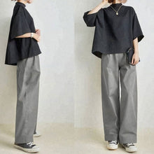 画像をギャラリービューアに読み込む, リゾート黒トップス&カジュアルパンツセットアップ