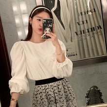 画像をギャラリービューアに読み込む, 2wayリボントッド柄ブラウスデートコーデトップス