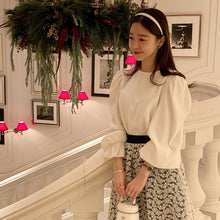 画像をギャラリービューアに読み込む, 2wayリボントッド柄ブラウスデートコーデトップス