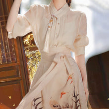 画像をギャラリービューアに読み込む, シースルーパフスリーブ無地ブラウストップス