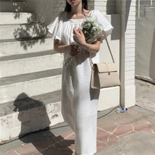 画像をギャラリービューアに読み込む, フレア裾ギャザーデザインストラップ無地デートワンピース