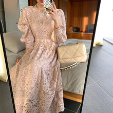 画像をギャラリービューアに読み込む, レース花柄デートワンピース