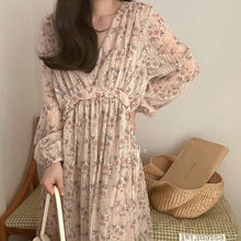 画像をギャラリービューアに読み込む, 3カラー選択花柄マキシワンピースデートワンピース