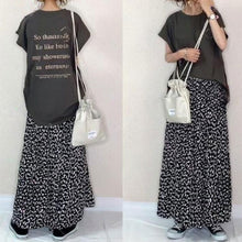 画像をギャラリービューアに読み込む, アルファペットプリントTシャツ&花柄スカートセットアップ