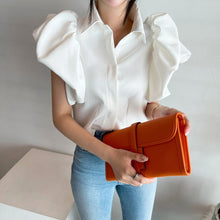 画像をギャラリービューアに読み込む, つぼみ袖シャツトップス韓国風ファッション
