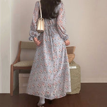 画像をギャラリービューアに読み込む, 3カラー選択花柄マキシワンピースデートワンピース