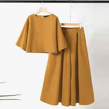 画像をギャラリービューアに読み込む, 無地シンプルコーデブラウス&カジュアルパンツセットアップ