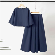 画像をギャラリービューアに読み込む, 無地シンプルコーデブラウス&カジュアルパンツセットアップ