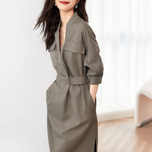 画像をギャラリービューアに読み込む, 無地フランススタイルワンピースフォーマルコーデデートワンピース