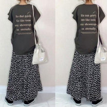 画像をギャラリービューアに読み込む, アルファペットプリントTシャツ&花柄スカートセットアップ