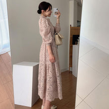 画像をギャラリービューアに読み込む, レース花柄デートワンピース