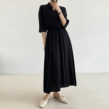 画像をギャラリービューアに読み込む, ウエスト絞り半袖デートワンピースフォーマルコーデ