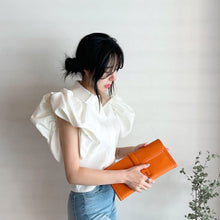 画像をギャラリービューアに読み込む, つぼみ袖シャツトップス韓国風ファッション