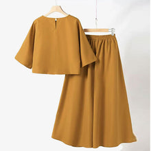 画像をギャラリービューアに読み込む, 無地シンプルコーデブラウス&カジュアルパンツセットアップ