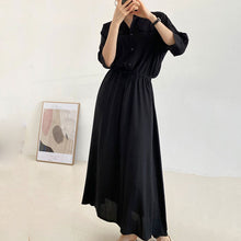 画像をギャラリービューアに読み込む, ウエスト絞り半袖デートワンピースフォーマルコーデ