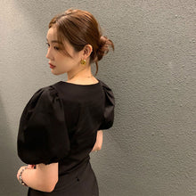 画像をギャラリービューアに読み込む, パフスリーブ半袖ブラウストップス