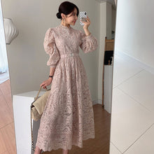 画像をギャラリービューアに読み込む, レース花柄デートワンピース
