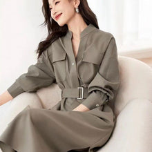 画像をギャラリービューアに読み込む, 無地フランススタイルワンピースフォーマルコーデデートワンピース