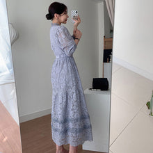 画像をギャラリービューアに読み込む, レース花柄デートワンピース