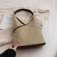 画像をギャラリービューアに読み込む, 交差デザインストローウーブンバッグ