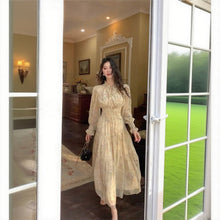 画像をギャラリービューアに読み込む, 花柄ウエストゴムデートワンピース