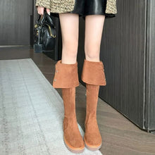 画像をギャラリービューアに読み込む, ローヒール無地コーデしやすいロング丈ブーツシューズ