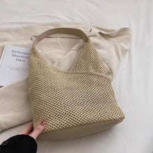 画像をギャラリービューアに読み込む, 交差デザインストローウーブンバッグ
