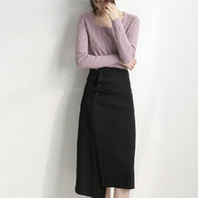 画像をギャラリービューアに読み込む, 夏新作ボタン付き不規則気質スカート
