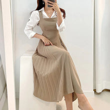 画像をギャラリービューアに読み込む, サイドプリーツ切替サスペンダーワンピース着回し日常コーデ