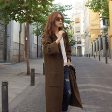 画像をギャラリービューアに読み込む, ニット無地カーディガンリゾートアウター