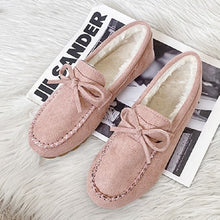 画像をギャラリービューアに読み込む, 5カラーローファーシューズ裏起毛暖かい冬コーデパンプス