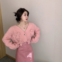 画像をギャラリービューアに読み込む, ニットボウタイ蝶結びカーディガンアウター