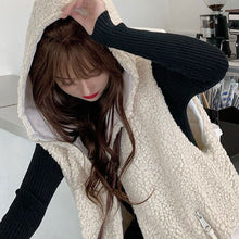 画像をギャラリービューアに読み込む, ラムフリース切替中綿ベストアウター2カラー選択フード付き