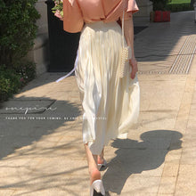 画像をギャラリービューアに読み込む, 光沢感無地シンプルロングスカート