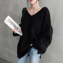 画像をギャラリービューアに読み込む, 3COLORS秋冬Ⅴネックゆるリラックス着痩せ長袖センター