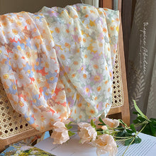 画像をギャラリービューアに読み込む, 花柄シースルーパフスリーブブラウスデートコーデトップス