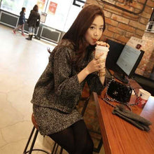 画像をギャラリービューアに読み込む, シンプルコーデトップス&ミニスカートセットアップ韓国風