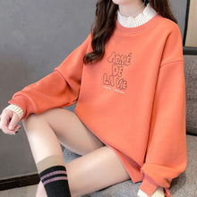 画像をギャラリービューアに読み込む, 3カラー裏起毛フェイクレイヤード配色合わせやすいパーカー