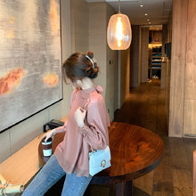 画像をギャラリービューアに読み込む, 後ろボウタイカジュアル無地ブラウストップス