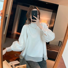 画像をギャラリービューアに読み込む, 後ろボウタイカジュアル無地ブラウストップス