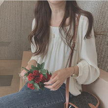 画像をギャラリービューアに読み込む, 無地ドレープカジュアルブラウストップス