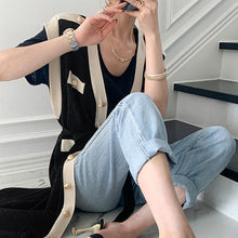 画像をギャラリービューアに読み込む, ニット2スタイル無袖ワンピースベルト付きエレガントワンピースカーディガン