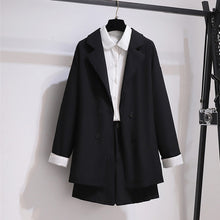 画像をギャラリービューアに読み込む, 超高品質INS流行一目惚れ無地気質通勤スーツアウター&無地スーツショーツセットアップ